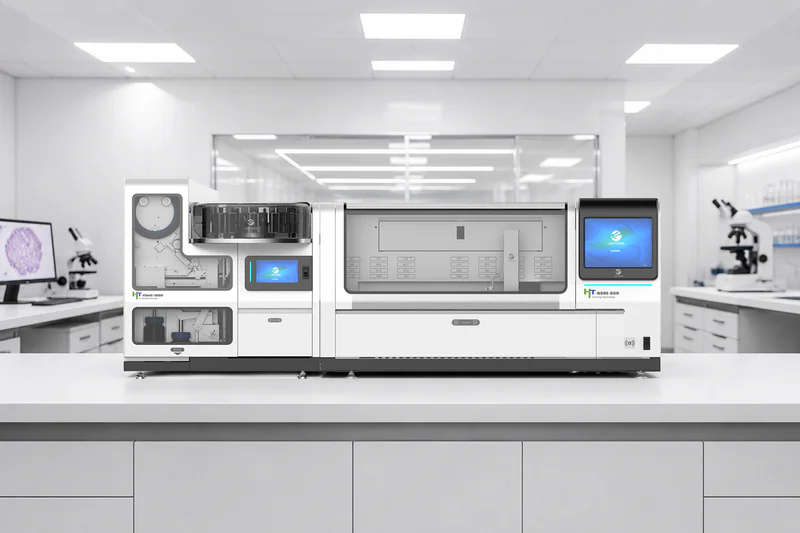 Automatic slide coverslipper finishing stained slides