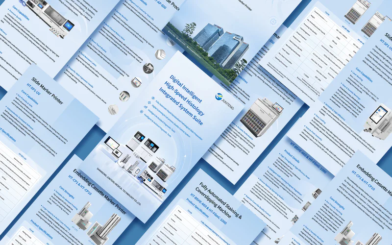 Product brochures and visual materials for local promotion
