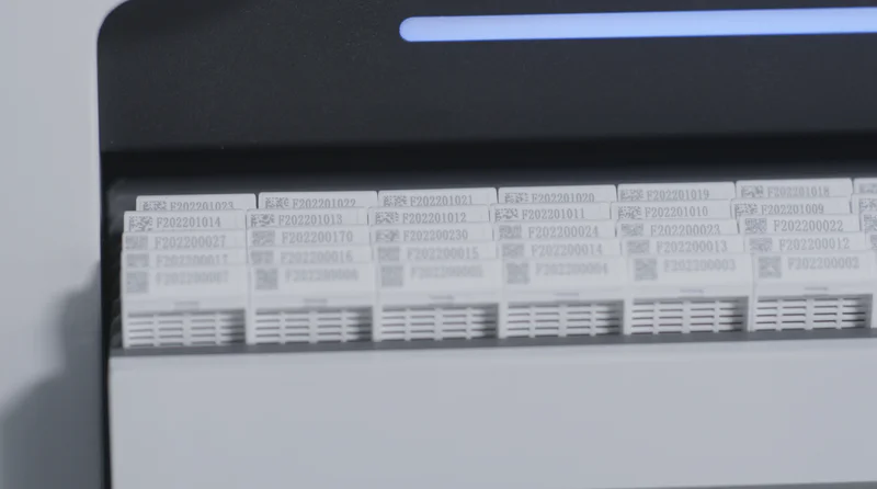 QR code readability on a printed cassette