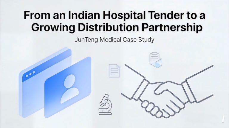 From an Indian Hospital Tender to a Growing Distribution Partnership