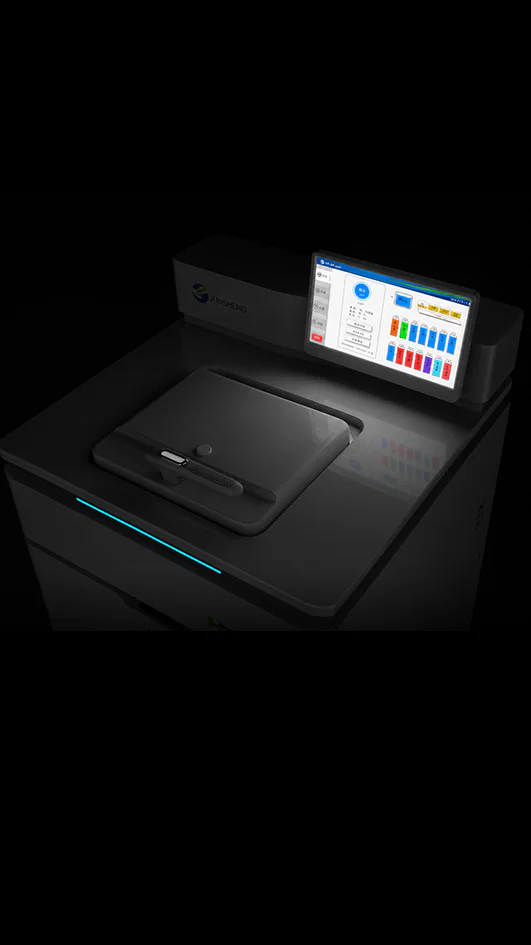 Automated tissue processor running an overnight program in a histology lab
