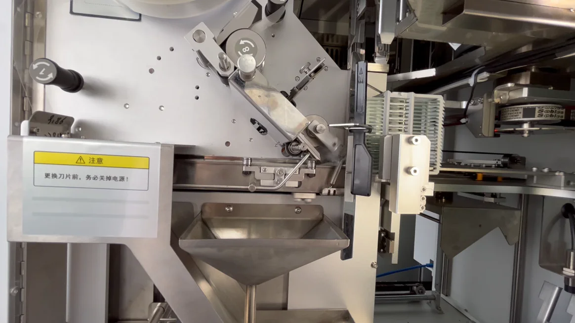 Automatic tape coverslipping in progress