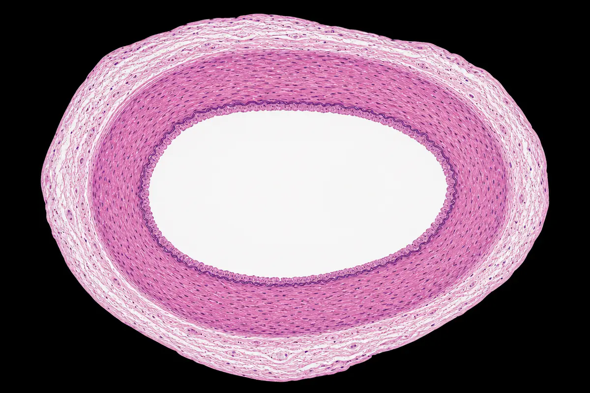 Processed appendix mucosa tissue section