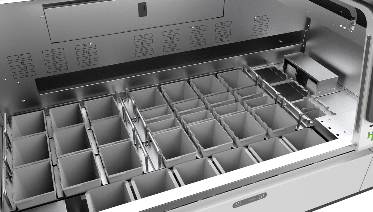 Washing, bluing, oven and special staining stations on the HT-BSHE-660